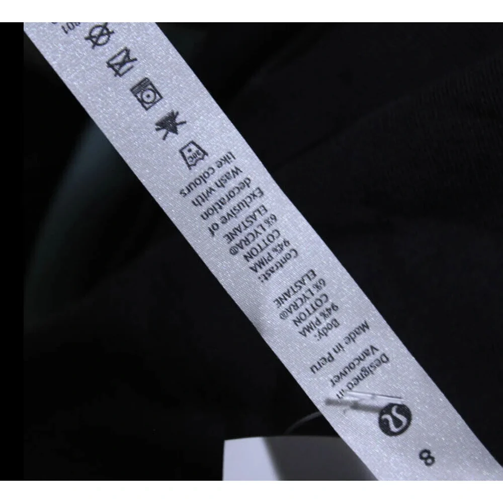 Lululemon Cropped Short Sleeve Sweatshirt 8 NWOT - Picture 4 of 5